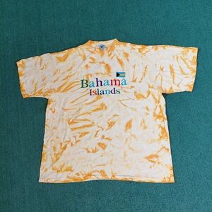 VINTAGE Embroidered Bahama Islands T Shirt Size XL